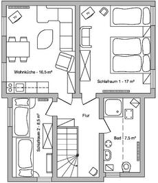 Wohnung Wasserläufer Grundriss